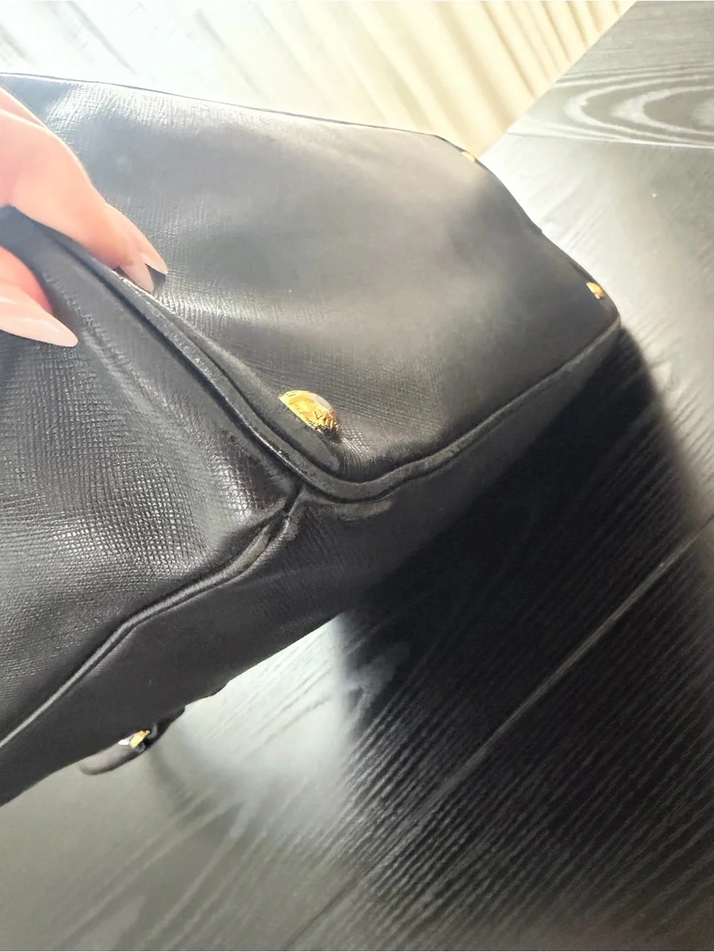 Prada Black Saffiano Tote Bag